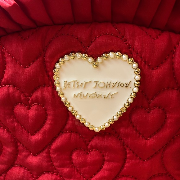 BTSEY JOHNSON 🔥 red hot make up bag or clutch - Picture 2 of 6